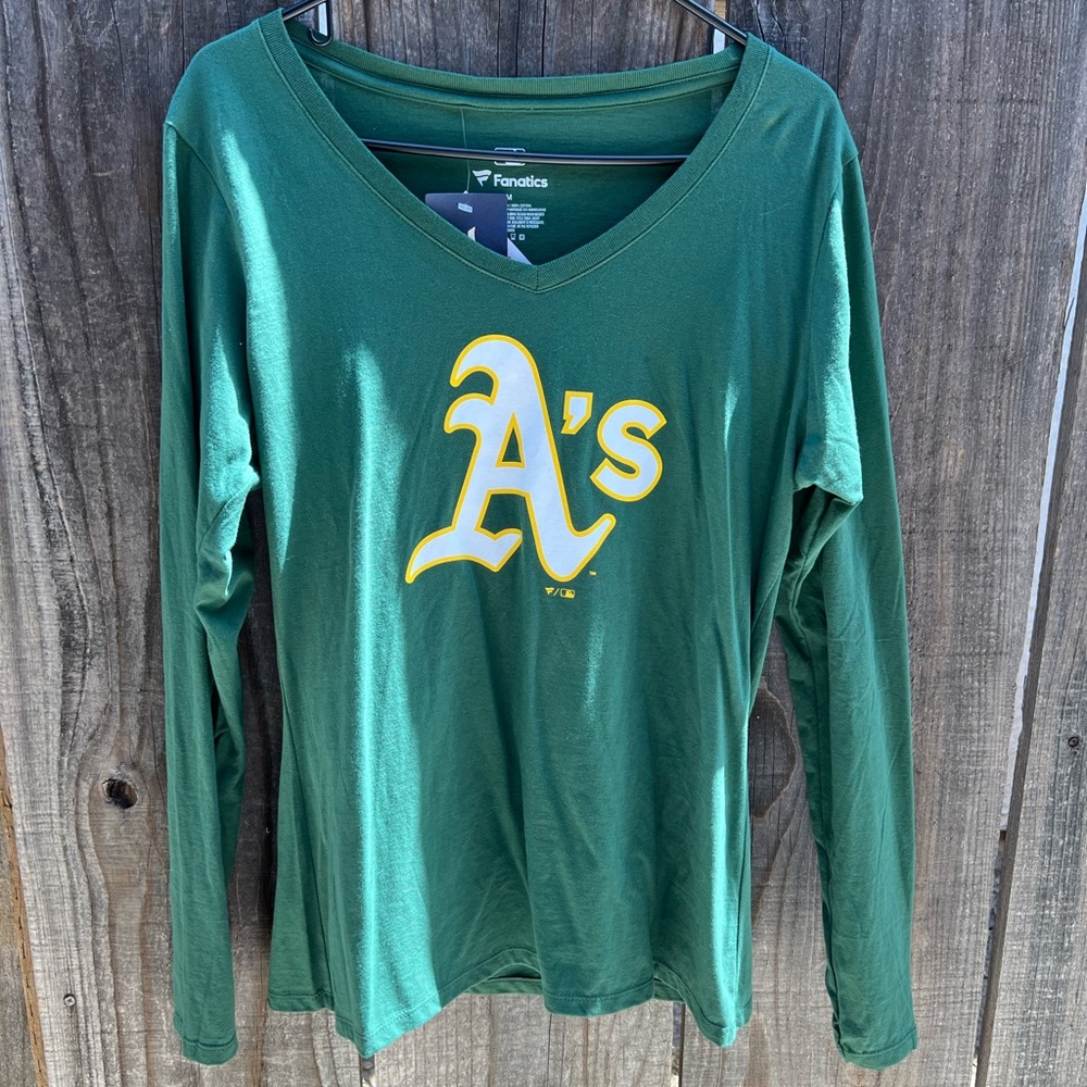 New with tags As baseball long-sleeve tee